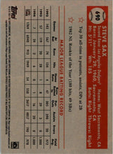 Load image into Gallery viewer, 2021 Topps Chrome Platinum Anniversary Steve Sax Los Angeles Dodgers #690