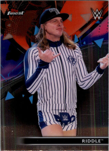 2021 Topps Finest WWE Riddle #34