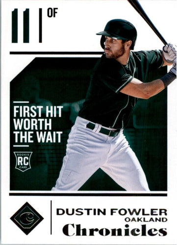 2018 Panini Chronicles Dustin Fowler RC Oakland Athletics #23
