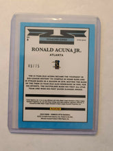 Load image into Gallery viewer, 2020 Panini Donruss Optic Diamond Kings Blue Prizm /75 Ronald Acuna Jr #8