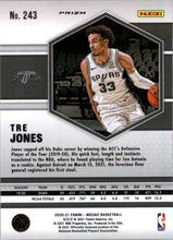 Load image into Gallery viewer, 2020-21 Panini Mosaic Tre Jones RC San Antonio Spurs #243 Pink Camo