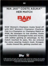 Load image into Gallery viewer, 2021 Topps WWE Women&#39;s Division Nia Jax #22