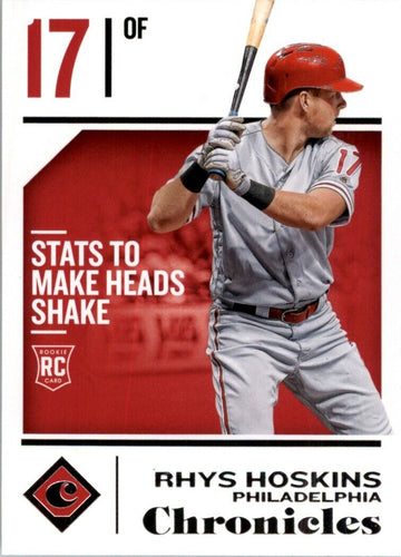 2018 Panini Chronicles Rhys Hoskins RC Philadelphia Phillies #42