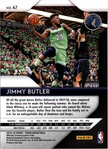 2018-19 Panini Prizm Jimmy Butler Minnesota Timberwolves #67