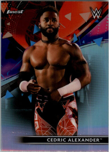 2021 Topps Finest WWe Cedric Alexander #8 Refractor