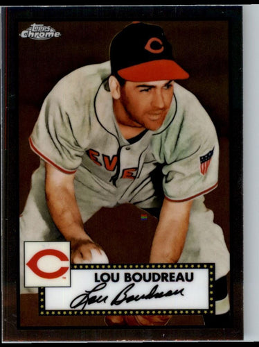 2021 Topps Chrome Platinum Anniversary Lou Boudreau Cleveland Indians #675