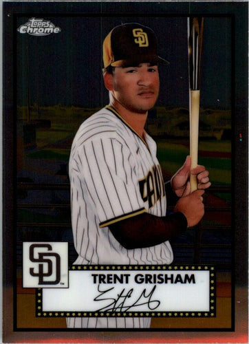 2021 Topps Chrome Platinum Anniversary Trent Grisham San Diego Padres #316