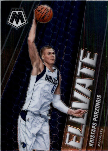 2020-21 Panini Mosaic Elevate Kristaps Porzingis Dallas Mavericks #7