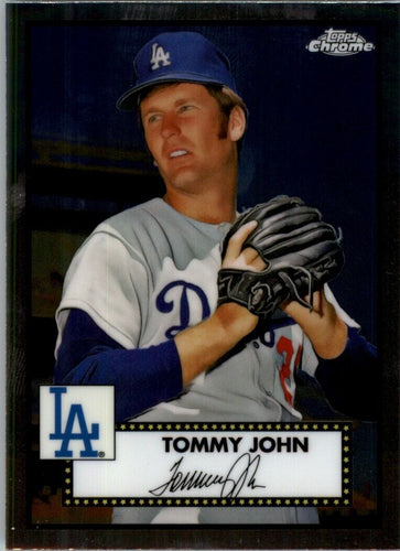 2021 Topps Chrome Platinum Anniversary Tommy John Los Angeles Dodgers #483
