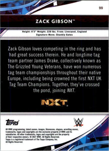 2022 Topps Finest WWE Zack Gibson #99