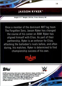 2021 Topps Finest WWE Jaxson Ryker #14 atomic refractor