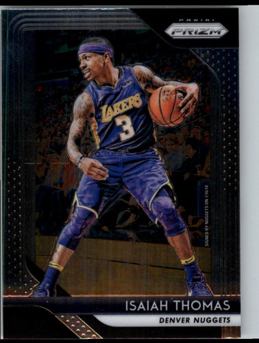 2018-19 Panini Prizm Isaiah Thomas Denver Nuggets #52