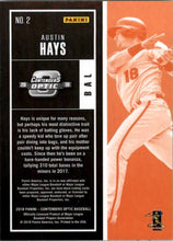 Load image into Gallery viewer, 2018 Panini Chronicles Contenders Optic Austin Hays RC Baltimore Orioles #2