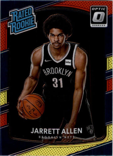 2017-18 Donruss Optic Jarrett Allen RC Brooklyn Nets #179 Red Yellow