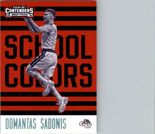 Load image into Gallery viewer, 2016-17 Panini Contenders Draft Picks Domantas Sabonis Gonzaga Bulldogs #16