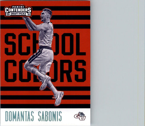 2016-17 Panini Contenders Draft Picks Domantas Sabonis Gonzaga Bulldogs #16