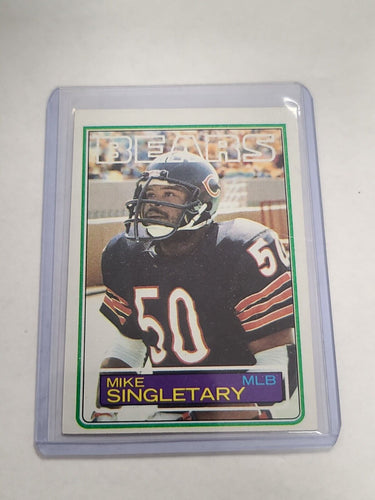1983 Topps Football Mike Singletary RC #38. (JH01)