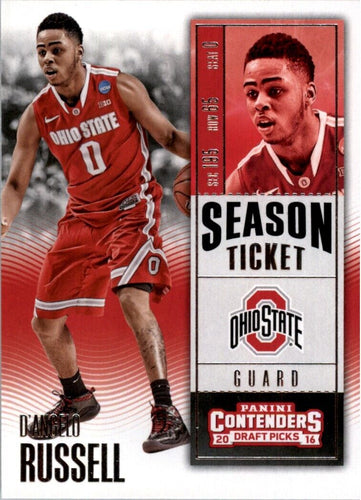 2016-17 Panini Contenders Draft Picks D'Angelo Russell Ohio State Buckeyes #19