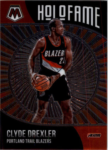 2020-21 Panini Mosaic HoloFame Clyde Drexler Portland Trail Blazers #20