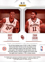 Load image into Gallery viewer, 2016-17 Panini Contenders Draft Picks Collegiate Connections Buddy Hield/Isaiah
