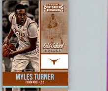 Load image into Gallery viewer, 2016-17 Panini Contenders Draft Picks Old School Colors Myles Turner Texas