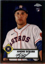 Load image into Gallery viewer, 2021 Topps Chrome Platinum Anniversary Andre Scrubb Houston Astros #134