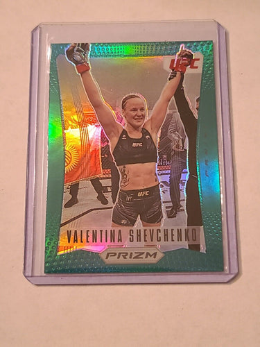 2022 Panini UFC Prizm Flashback Valentina Shevchenko Green Prizm #19