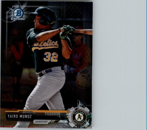 2017 Bowman Chrome Prospects Yairo Munoz Oakland Athletics #BCP203