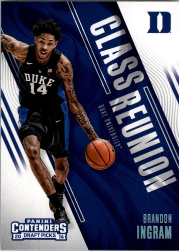 2016-17 Panini Contenders Draft Picks Class Reunion Brandon Ingram Duke Blue