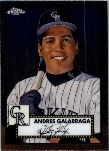 2021 Topps Chrome Platinum Anniversary Andres Galarraga Colorado Rockies #692