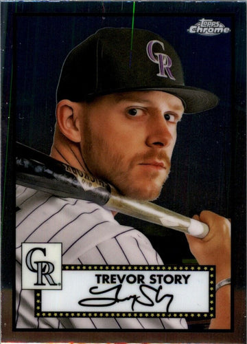 2021 Topps Chrome Platinum Anniversary Trevor Story Colorado Rockies #177