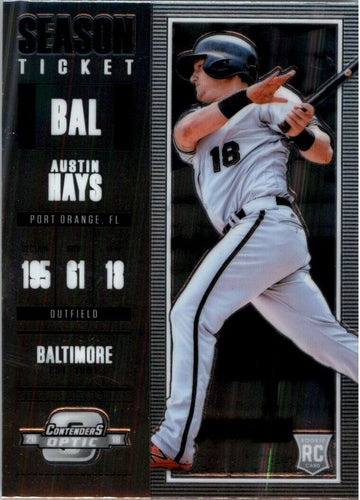 2018 Panini Chronicles CONTENDERS OPTIC Austin Hays RC Baltimore Orioles #2