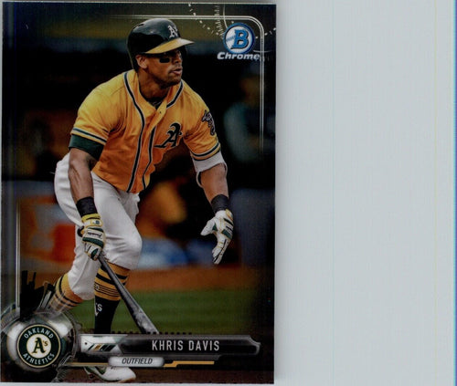 2017 Bowman Chrome Khris Davis Oakland Athletics #83