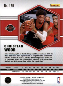 2020-21 Panini Mosaic Christian Wood Houston Rockets #165