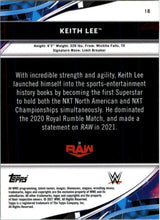 Load image into Gallery viewer, 2021 Topps Finest WWE Keith Lee #18