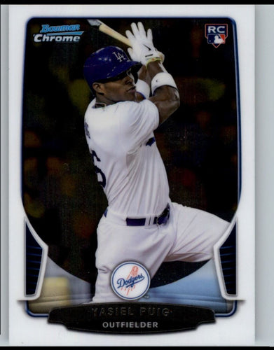 2013 Bowman Chrome Yasiel Puig RC Los Angeles Dodgers #78