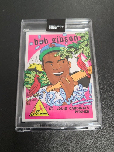 2020 Topps Project 2020 #84 Retro 1959 Bob Gibson by Ermsy w/Box