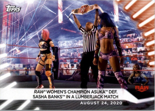 2021 Topps WWE Women's Division Asuka Sasha Banks #68