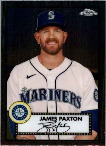 2021 Topps Chrome Platinum Anniversary James Paxton Seattle Mariners #446