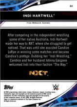 Load image into Gallery viewer, 2021 Topps Finest WWE Indi Hartwell RC #84