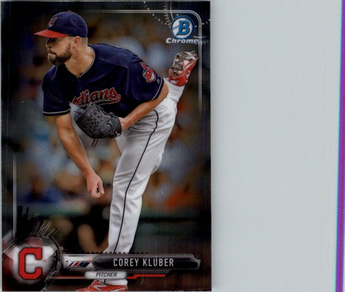 2017 Bowman Chrome Corey Kluber Cleveland Indians #41