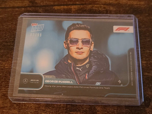 2022 F1 TOPPS NOW Road to 2022 Young Star Joins Mercedes Card #P06 /99 SP