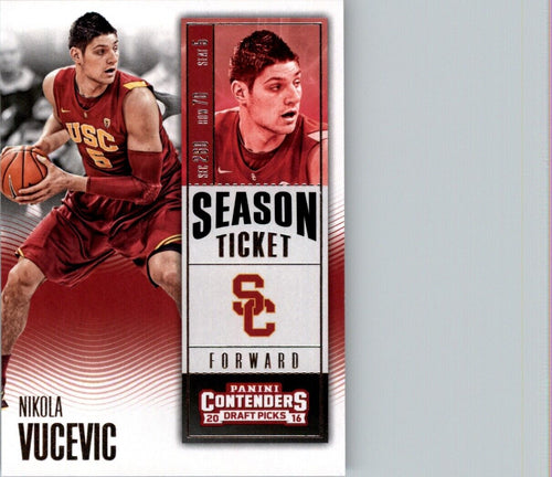 2016-17 Panini Contenders Draft Picks Nikola Vucevic USC Trojans #74