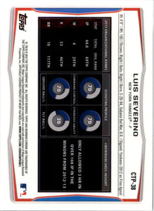 2014 Bowman Draft Picks & Prospects Chrome Top Luis Severino New York Yankees