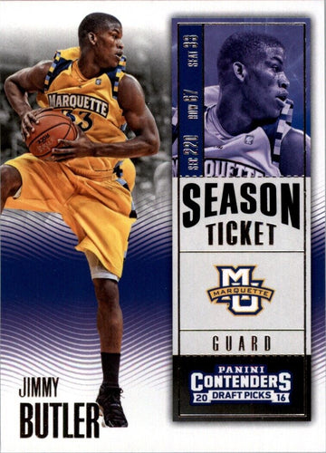 2016-17 Panini Contenders Draft Picks Jimmy Butler Marquette Golden Eagles #42