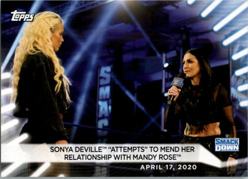 2021 Topps WWE Women's Division Mandy Rose Sonya Deville #5
