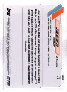 2021-22 Topps Now Overtime Elite Jean Montero RC #D24 Refractor