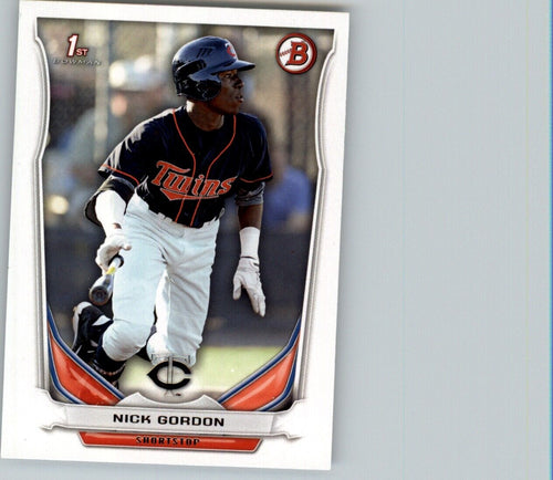 2014 Bowman Draft Picks & Prospects Nick Gordon Minnesota Twins #DP126