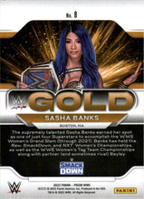 Load image into Gallery viewer, 2022 Panini WWE Prizm sasha Banks #8