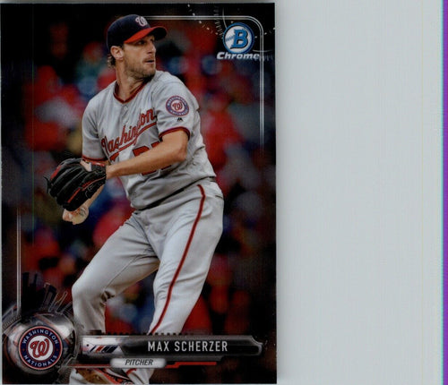 2017 Bowman Chrome Max Scherzer Washington Nationals #76